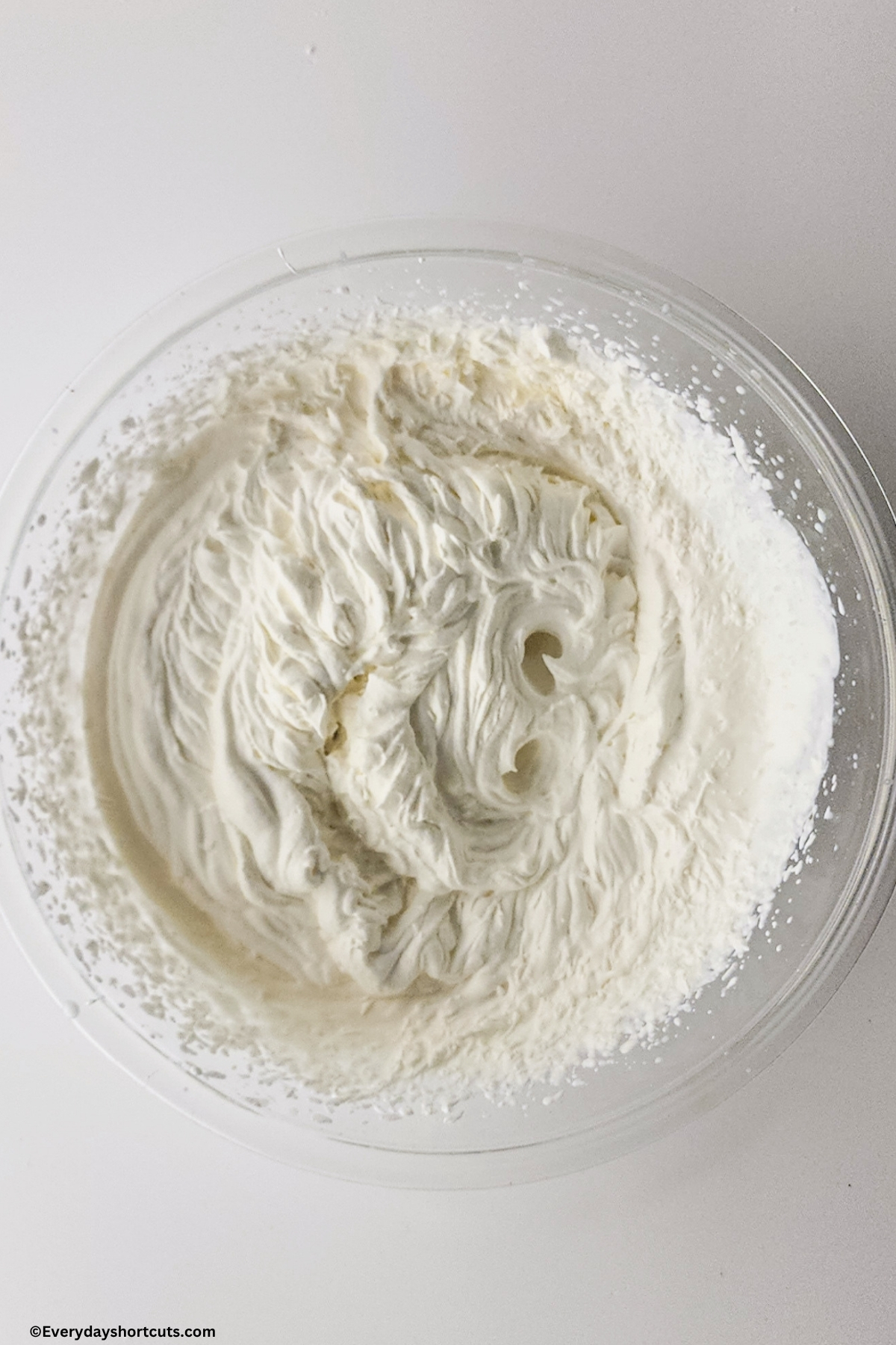homemade whipped topping in a bowl